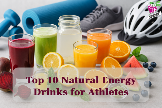 Discover the top 10 Natural Energy Drinks for athletes, featuring clean ingredients that support endurance, hydration, and training performance.