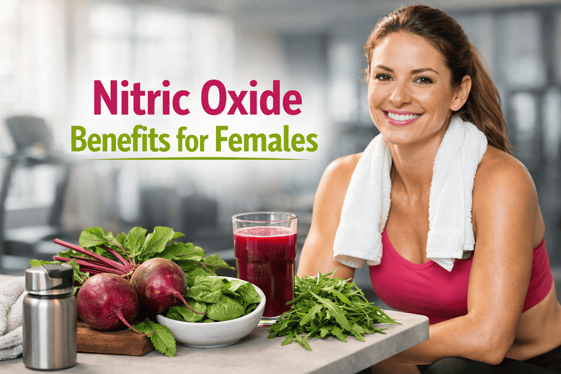 Nitric oxide benefits for females health and fitness guide with natural foods and active woman