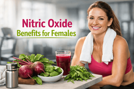 Nitric oxide benefits for females health and fitness guide with natural foods and active woman
