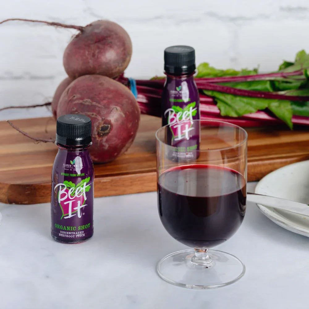 BEET IT Circulation Nitrate 300 beet juice shots pack of 15, 2.4 fl. oz bottles for energy and endurance - Beet It US