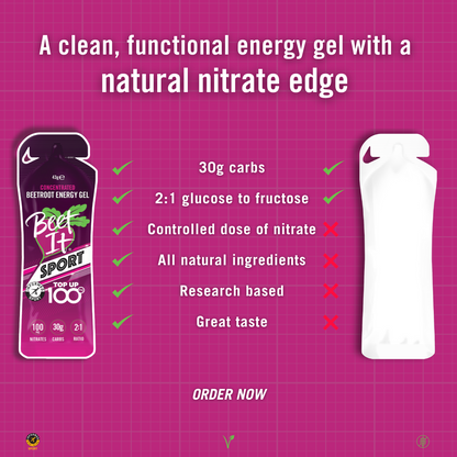 Beet It Sport Nitrate Energy Gel Top Up 100