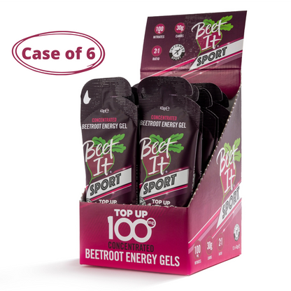 BEET IT SPORT NITRATE ENERGY GEL TOP UP 100 - Case of 6