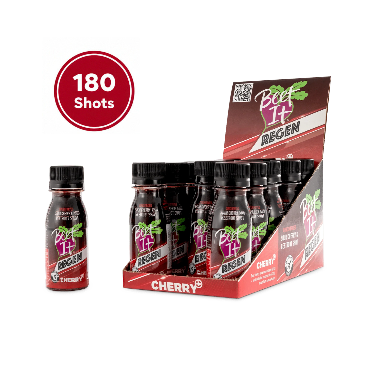 BEET IT REGEN CHERRY+ SHOT - Master Case (180 Shots)