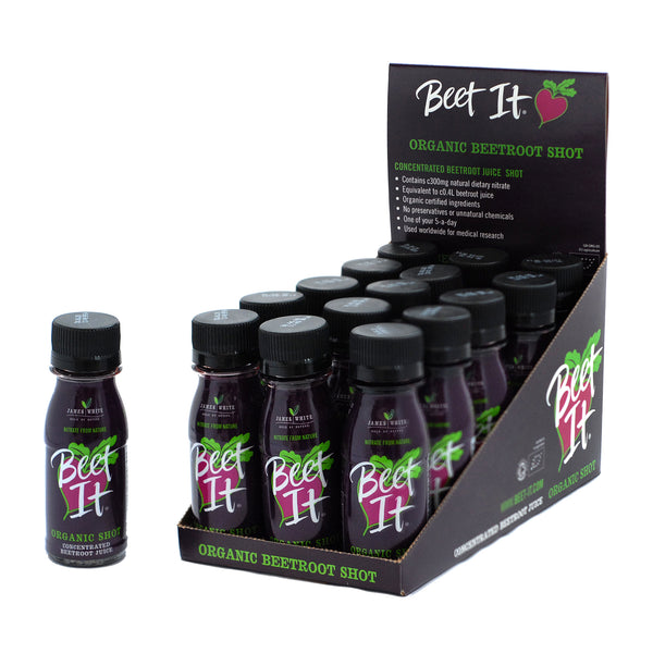BEET IT Circulation Nitrate 300 - Organic Beet juice shots - 2.4 fl. oz. (pack of 15) - Beet It US